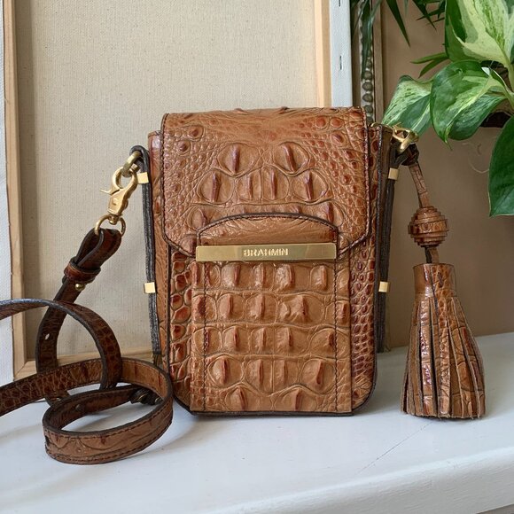 Brahmin Sloan Melbourne crossbody/shoulder bag EUC - Picture 1 of 6